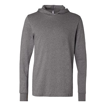 BELLA + CANVAS Jersey Hooded Long Sleeve Tee