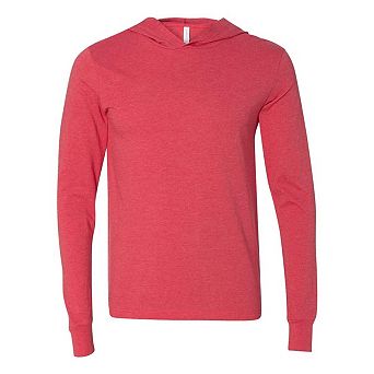 BELLA + CANVAS Jersey Hooded Long Sleeve Tee