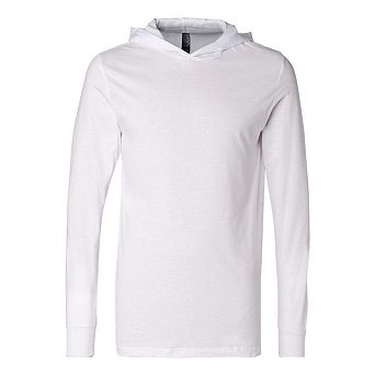BELLA + CANVAS Jersey Hooded Long Sleeve Tee