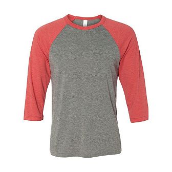 BELLA + CANVAS Three-Quarter Sleeve Baseball Tee