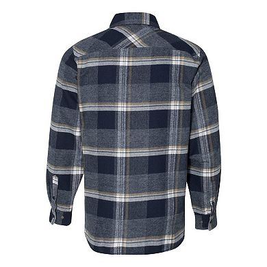 Burnside Snap Front Long Sleeve Plaid Flannel Shirt