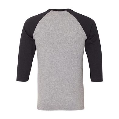 JERZEES Triblend Three-Quarter Raglan Baseball T-Shirt