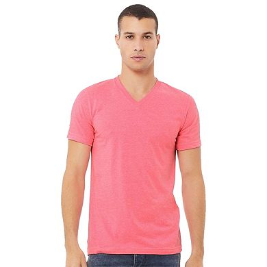 BELLA + CANVAS Heather CVC V-Neck Tee