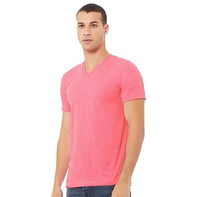 BELLA + CANVAS Heather CVC V-Neck Tee