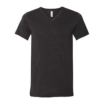 BELLA + CANVAS Heather CVC V-Neck Tee