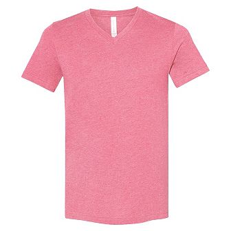 BELLA + CANVAS Heather CVC V-Neck Tee