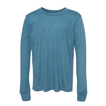 BELLA + CANVAS Heather CVC Long Sleeve Tee