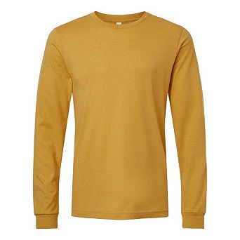 BELLA + CANVAS Heather CVC Long Sleeve Tee