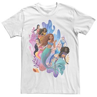 Disney's The Little Mermaid Big & Tall Live Action Mermaid Group Graphic Tee