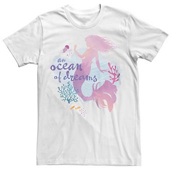 Disney's The Little Mermaid Big & Tall Live Action An Ocean Of Dreams Graphic Tee