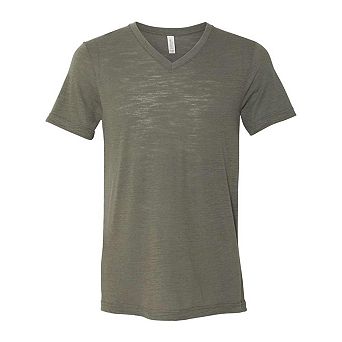 BELLA + CANVAS Textured Jersey V-Neck Tee