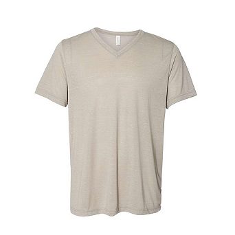 BELLA + CANVAS Textured Jersey V-Neck Tee