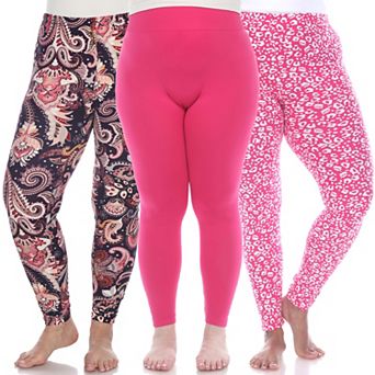 Plus Size Pack of 3 Leggings