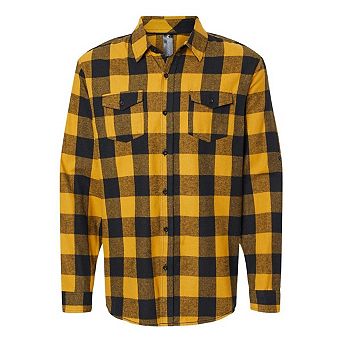 Burnside Yarn-Dyed Long Sleeve Flannel Shirt