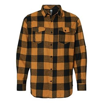 Burnside Yarn-Dyed Long Sleeve Flannel Shirt