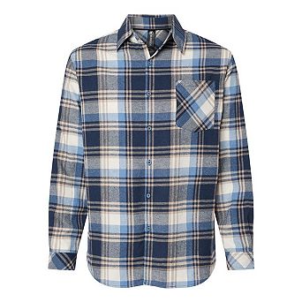 Burnside Open Pocket Long Sleeve Flannel Shirt