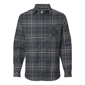 Burnside Open Pocket Long Sleeve Flannel Shirt