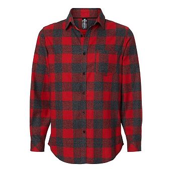 Burnside Open Pocket Long Sleeve Flannel Shirt