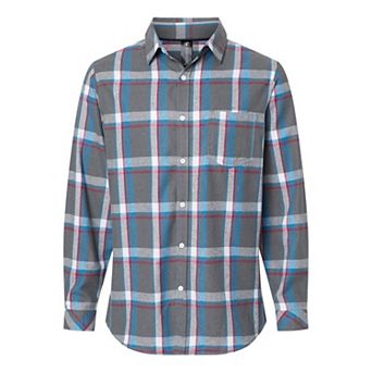 Burnside Open Pocket Long Sleeve Flannel Shirt