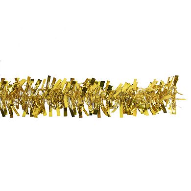 50' x 3" Gold Boa Wide Cut Tinsel Christmas Garland - Unlit