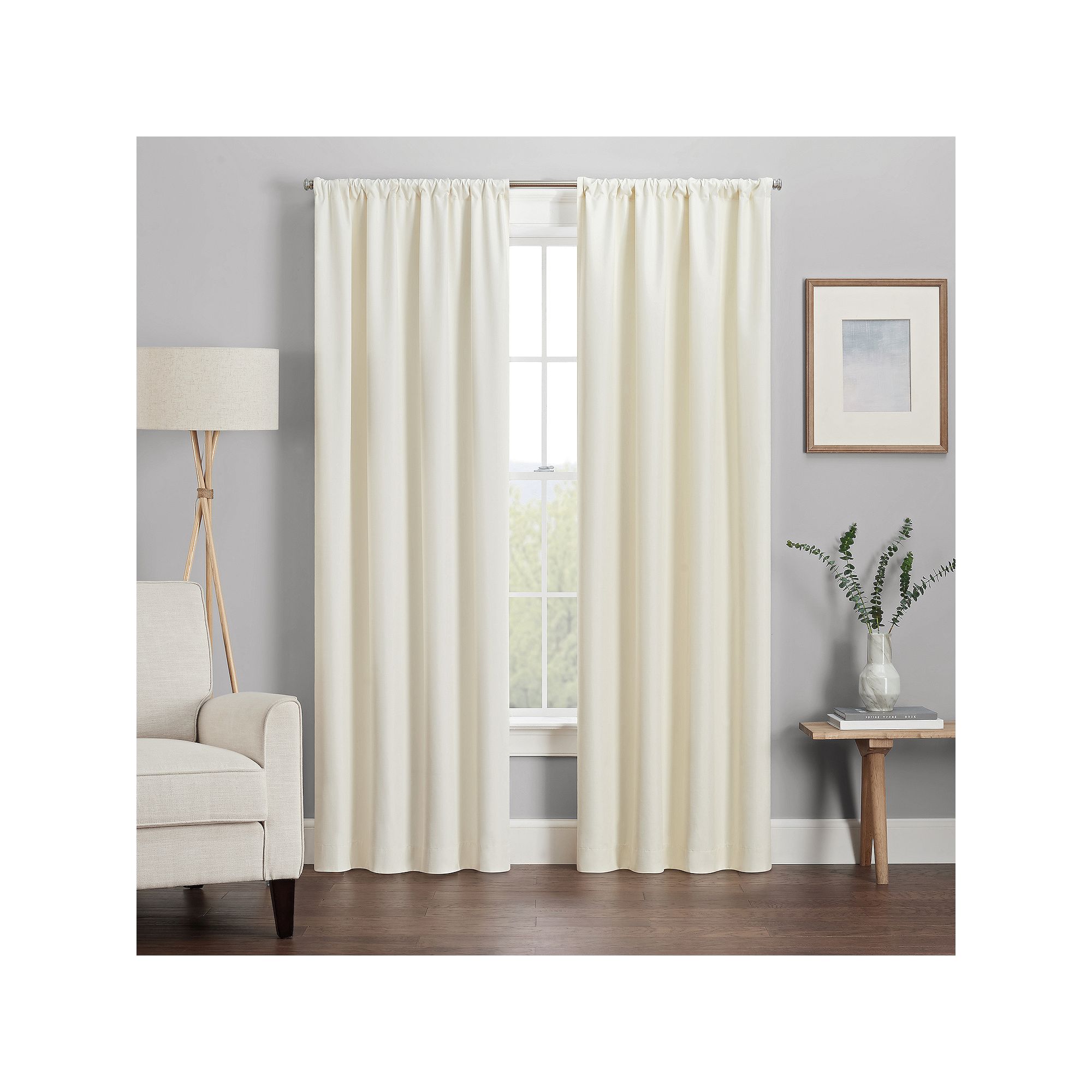 eclipse Kendall 1-Panel Blackout Curtain, Ivory