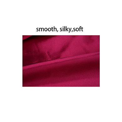 Women's Ruffle Hem Spaghetti Straps Slip Plus Size Silky Dress