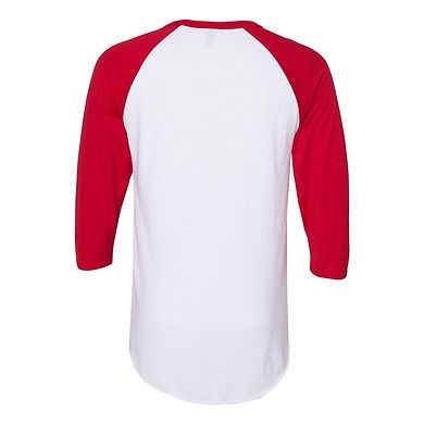 Jerzees Premium Blend Ringspun Three-quarter Sleeve Raglan Baseball T-shirt