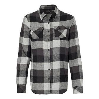 Burnside Women´s Yarn-dyed Long Sleeve Flannel Shirt