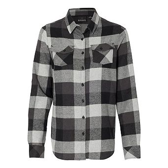 Burnside Women´s Yarn-Dyed Long Sleeve Flannel Shirt