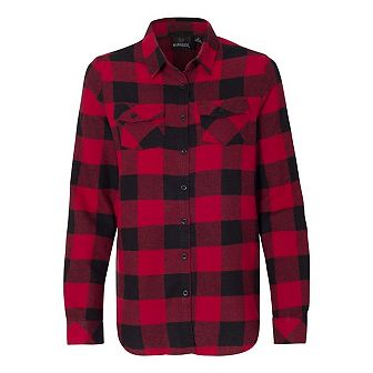 Burnside Women´s Yarn-dyed Long Sleeve Flannel Shirt