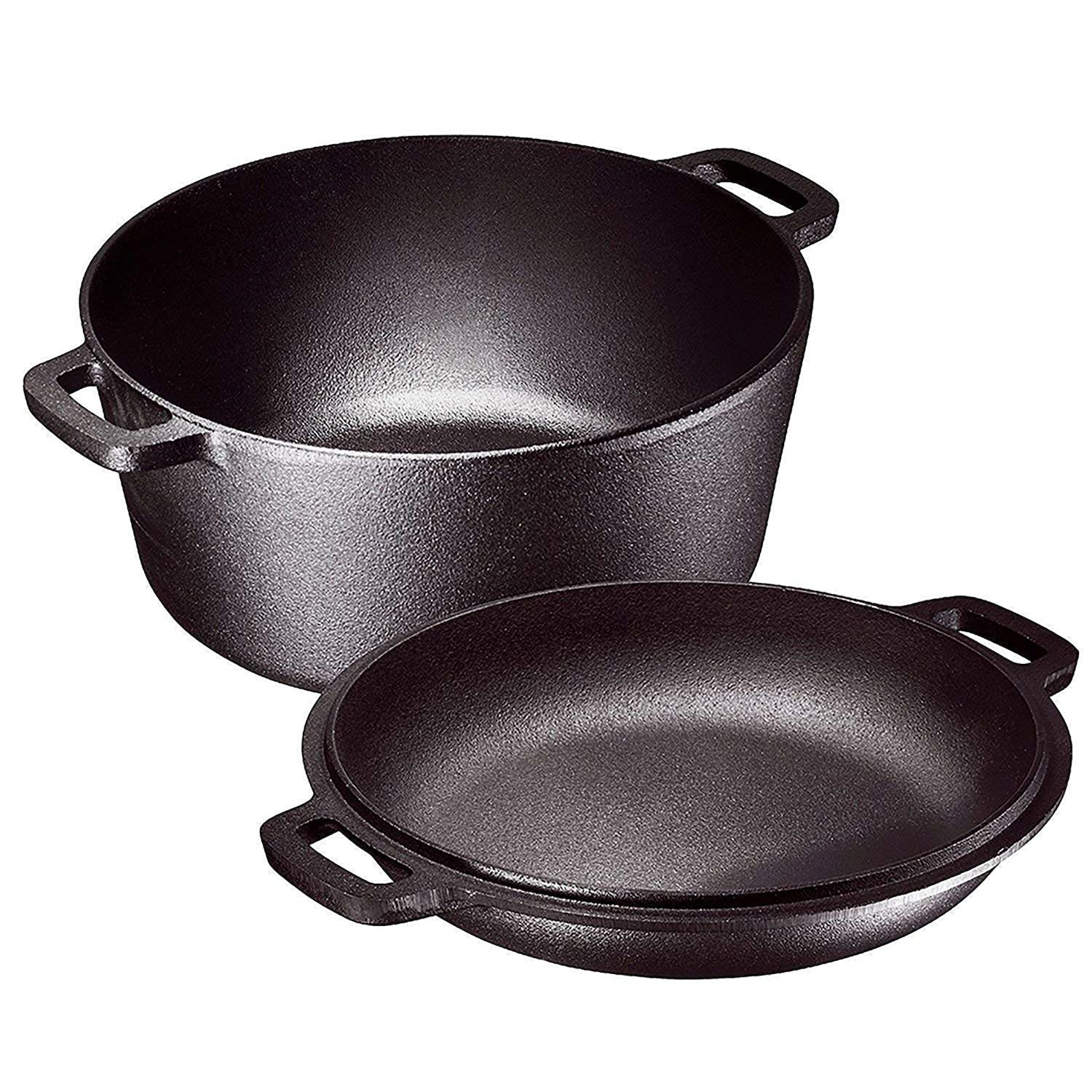 Enamel Cast Iron Dutch Ovens With Handles And Skillet