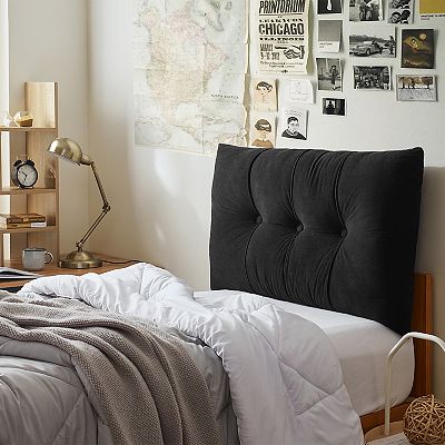 Rainha Plush Tufted Twin Twin XL Headboard Pillow