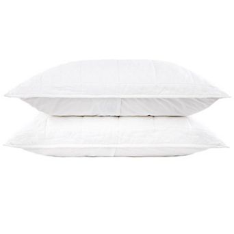 French Linen Box Stitch Quilted Sham Set