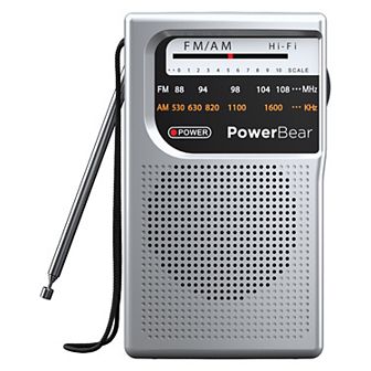 Powerbear Portable Radio Long-range 2aa Battery Operation For Indoor/outdoor Emergency Use