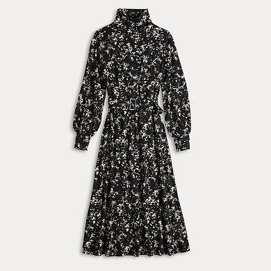 Women's Simply Vera Vera Wang Cozy Belted Knit Midi Dress