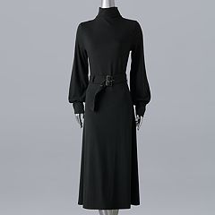 Womens Black Simply Vera Vera Wang Dresses, Clothing