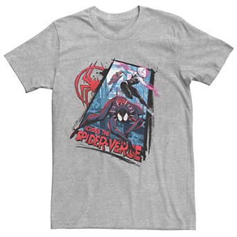 Big & Tall Marvel Spiderman Across The Spider Verse Action Poster Graphic Tee