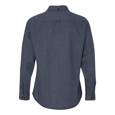 Burnside Solid Long Sleeve Flannel Shirt