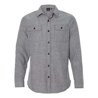 Burnside Solid Long Sleeve Flannel Shirt