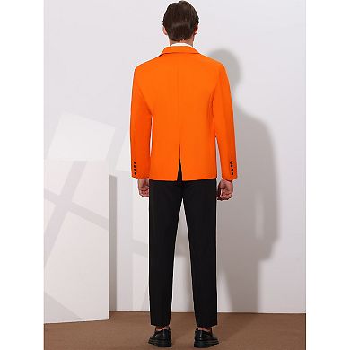 Men's Business Slim Fit One Button Dress Formal Blazer