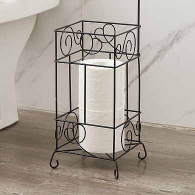 FC Design Toilet Paper Holder Stand Stack up to 3 Rolls