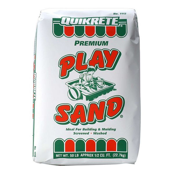 QUIKRETE Washed Play Sand for Sandboxes, Landscaping, or Litter Boxes, 50 Pounds