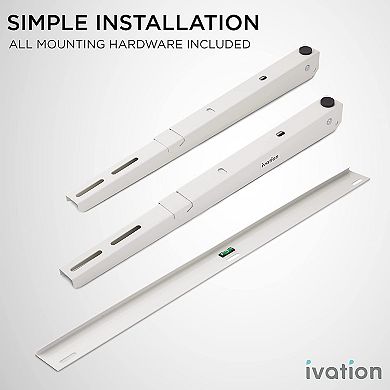Ivation Split Air Conditioner Mounting Bracket, Universal Wall Mount Unit Support Brackets 440lb Max