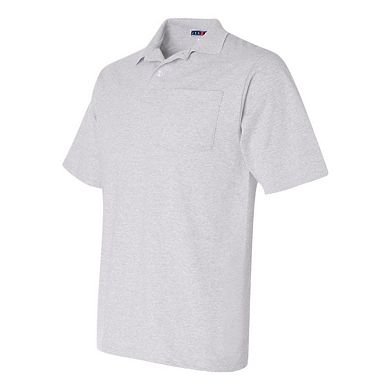 Jerzees Spotshield 50/50 Polo With Pocket