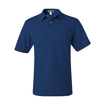 JERZEES SpotShield 50/50 Polo with Pocket