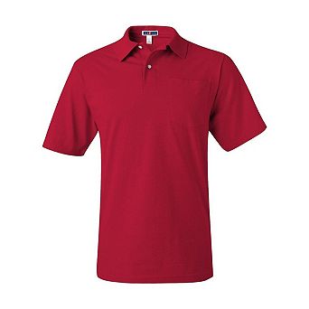 JERZEES SpotShield 50/50 Polo with Pocket