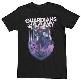Big & Tall Marvel Guardians Of The Galaxy Star-Lord Poster Graphic Tee
