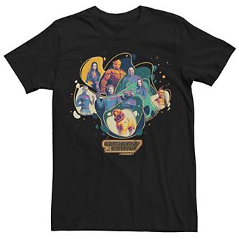 Big & Tall Marvel Guardians Of The Galaxy Cosmic Group Photo Graphic Tee