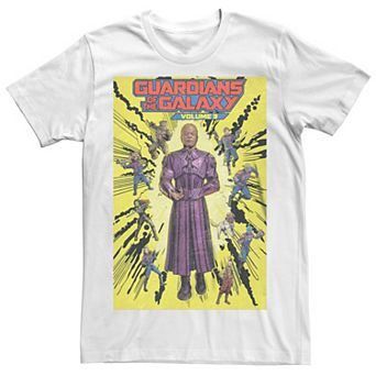 Big & Tall Marvel Guardians Of The Galaxy Vol. 3 Comic-book Style Cover Graphic Tee