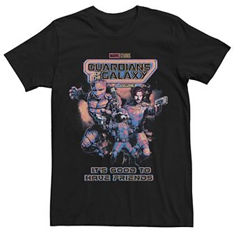 Big & Tall Marvel Guardians Of The Galaxy Good To Have Friends Graphic Tee